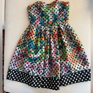 Corey Lynn Calter Multicolor Strapless Dress